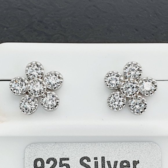 "925 sterling silver luxury CZ earrings for women/girls, Best for RJUS2232 - Picture 9 of 11
